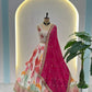 Chinon Silk Embroidered Lehenga Choli with Georgette Dupatta