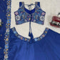 Chinon Silk Embroidered Lehenga Set with Dupatta