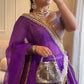 Chinon Silk Embroidered Lehenga Set with Dupatta