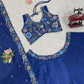 Chinon Silk Embroidered Lehenga Set with Dupatta
