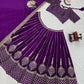 Chinon Silk Embroidered Lehenga Set with Dupatta