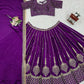 Chinon Silk Embroidered Lehenga Set with Dupatta
