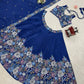 Chinon Silk Embroidered Lehenga Set with Dupatta