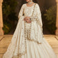 Chinon Silk Embroidered Lehenga Suit Set