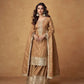 Chinon Silk Embroidered Palazzo Set with Dupatta – Fully Stitched & Ready to Wear