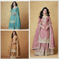 Chinon Silk Embroidered Palazzo Set with Dupatta – Fully Stitched & Ready to Wear