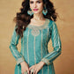 Chinon Silk Embroidered Palazzo Set with Dupatta – Fully Stitched & Ready to Wear