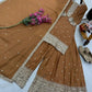 Chinon Silk Embroidered Palazzo Set with Dupatta – Fully Stitched & Ready to Wear