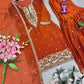 Chinon Silk Embroidered Palazzo Suit with Dupatta
