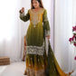 Chinon Silk Embroidered Sharara Suit Set with Dupatta