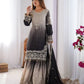 Chinon Silk Embroidered Sharara Suit Set with Dupatta