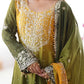 Chinon Silk Embroidered Sharara Suit Set with Dupatta