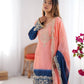 Chinon Silk Embroidered Sharara Suit Set with Dupatta