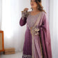 Chinon Silk Embroidered Sharara Suit Set with Dupatta