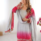 Chinon Silk Embroidered Sharara Suit Set with Dupatta