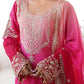 Chinon Silk Embroidered Sharara Suit Set with Dupatta