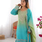 Chinon Silk Embroidered Sharara Suit Set with Dupatta