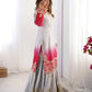 Chinon Silk Embroidered Sharara Suit Set with Dupatta