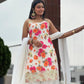 Chinon Silk Floral Palazzo Suit with Dupatta