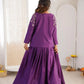 Chinon Silk Lehenga Choli with Embroidered Koti for Wedding and Festive Wear