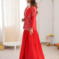 Chinon Silk Lehenga Choli with Embroidered Koti for Wedding and Festive Wear