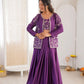 Chinon Silk Lehenga Choli with Embroidered Koti for Wedding and Festive Wear