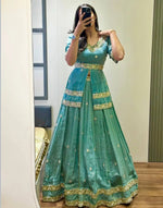 Chinon Silk Wedding Lehenga Set