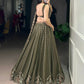 Chocolate Crush Embroidered Lehenga Choli for Wedding & Festive Wear