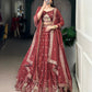 Chocolate Crush Embroidered Lehenga Choli for Wedding & Festive Wear