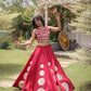 Circle Gota Mirror Lehenga Set