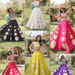 Circle Gota Mirror Lehenga Set