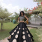Circle Gota Mirror Lehenga Set