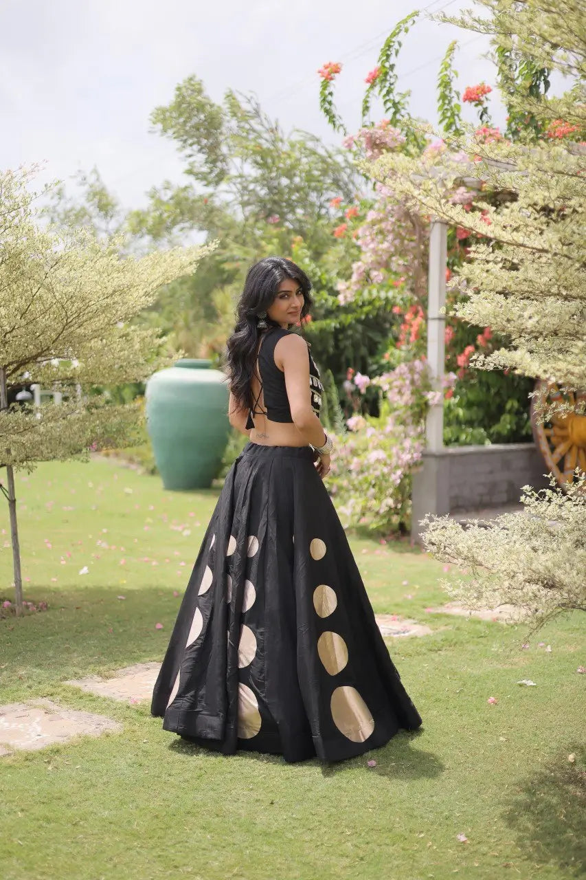 Circle Gota Mirror Lehenga Set