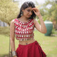 Circle Gota Mirror Lehenga Set