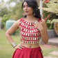 Circle Gota Mirror Lehenga Set