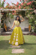 Circle Gota Mirror Lehenga Set