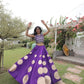 Circle Gota Mirror Lehenga Set