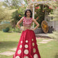Circle Gota Mirror Lehenga Set