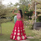 Circle Gota Mirror Lehenga Set