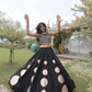 Circle Gota Mirror Lehenga Set