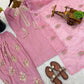 Classic Embroidered Silk Kurta Farshi Set for Festive and Traditional Wear