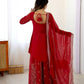 Cobalt Silver Sequin Sharara Set