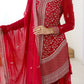 Cobalt Silver Sequin Sharara Set