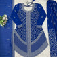 Cobalt Silver Sequin Sharara Set