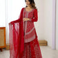 Cobalt Silver Sequin Sharara Set