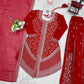 Cobalt Silver Sequin Sharara Set