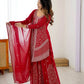 Cobalt Silver Sequin Sharara Set