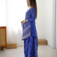 Cobalt Silver Sequin Sharara Set