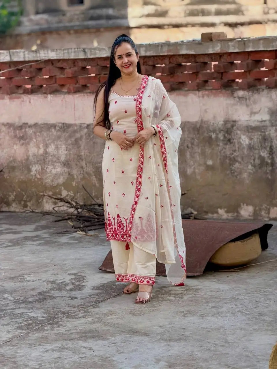 Contrast Border Booti Suit