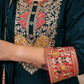 Contrast Cuff Anarkali Kurta